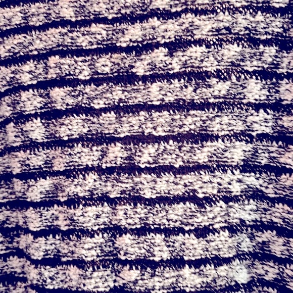 ⭐️J.JILL Varigate Striped Sweater, Black Marled, Sz. L, Crew Neck, 3/4 Sleeves 👓 - Picture 10 of 12